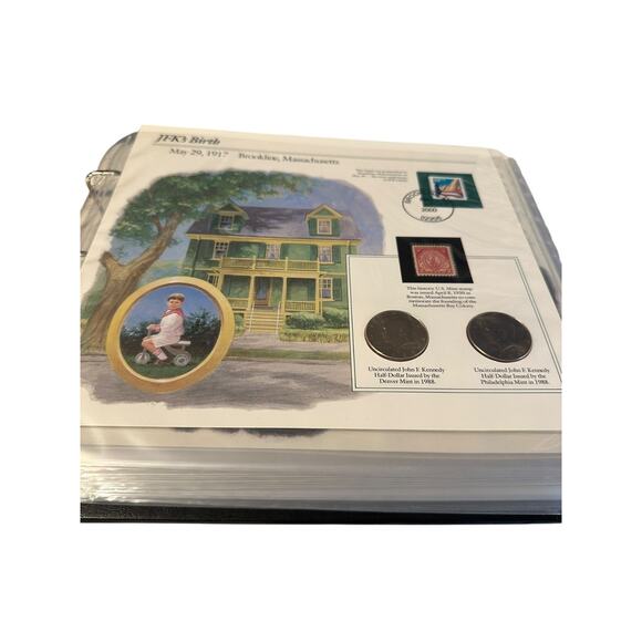 Postal Commemorative Society JFK Uncirculated US Half-Dollar Collection Set - Picture 3 of 10